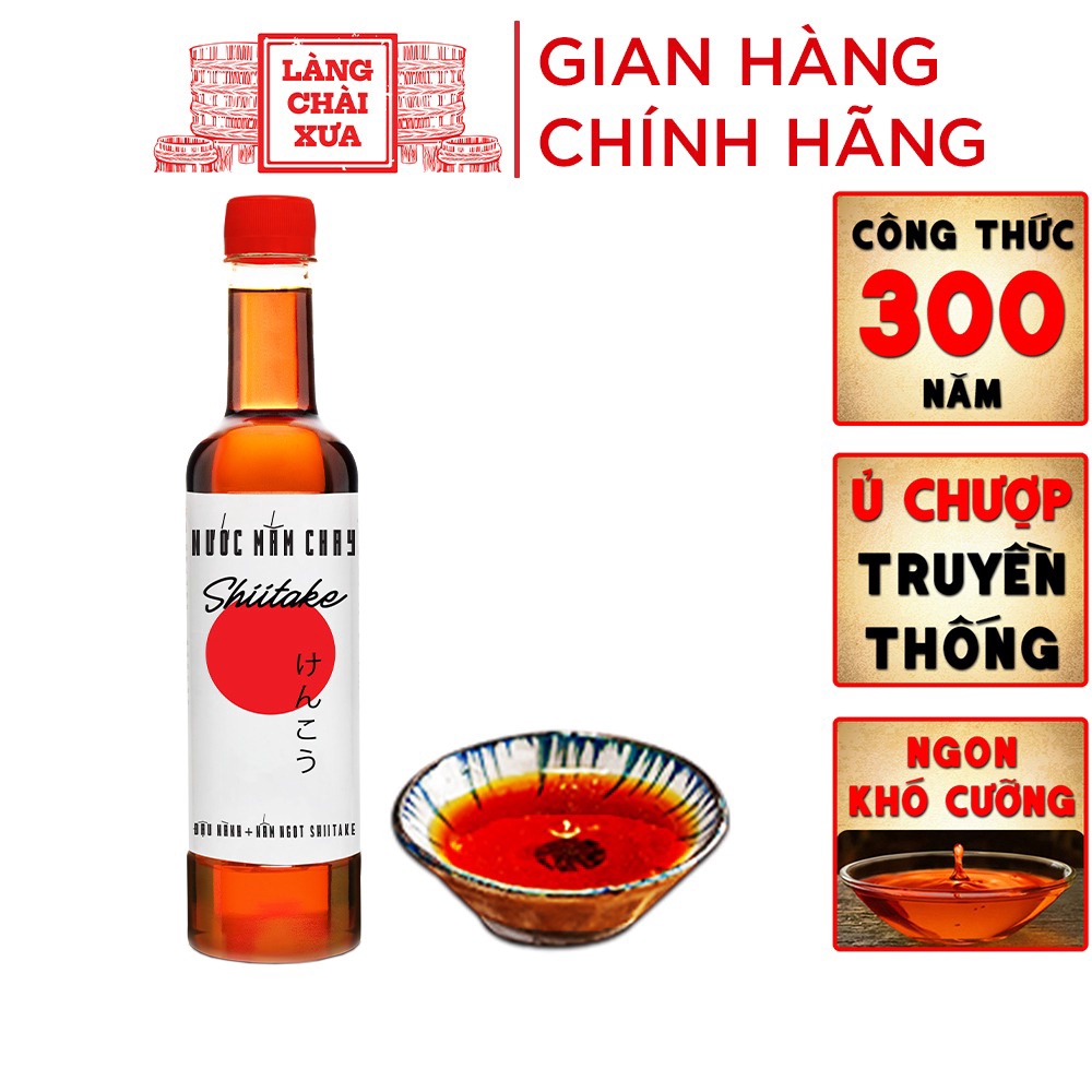 Nước Mắm Chay Cao Cấp Shiitake 525ml – Làng Chài Xưa