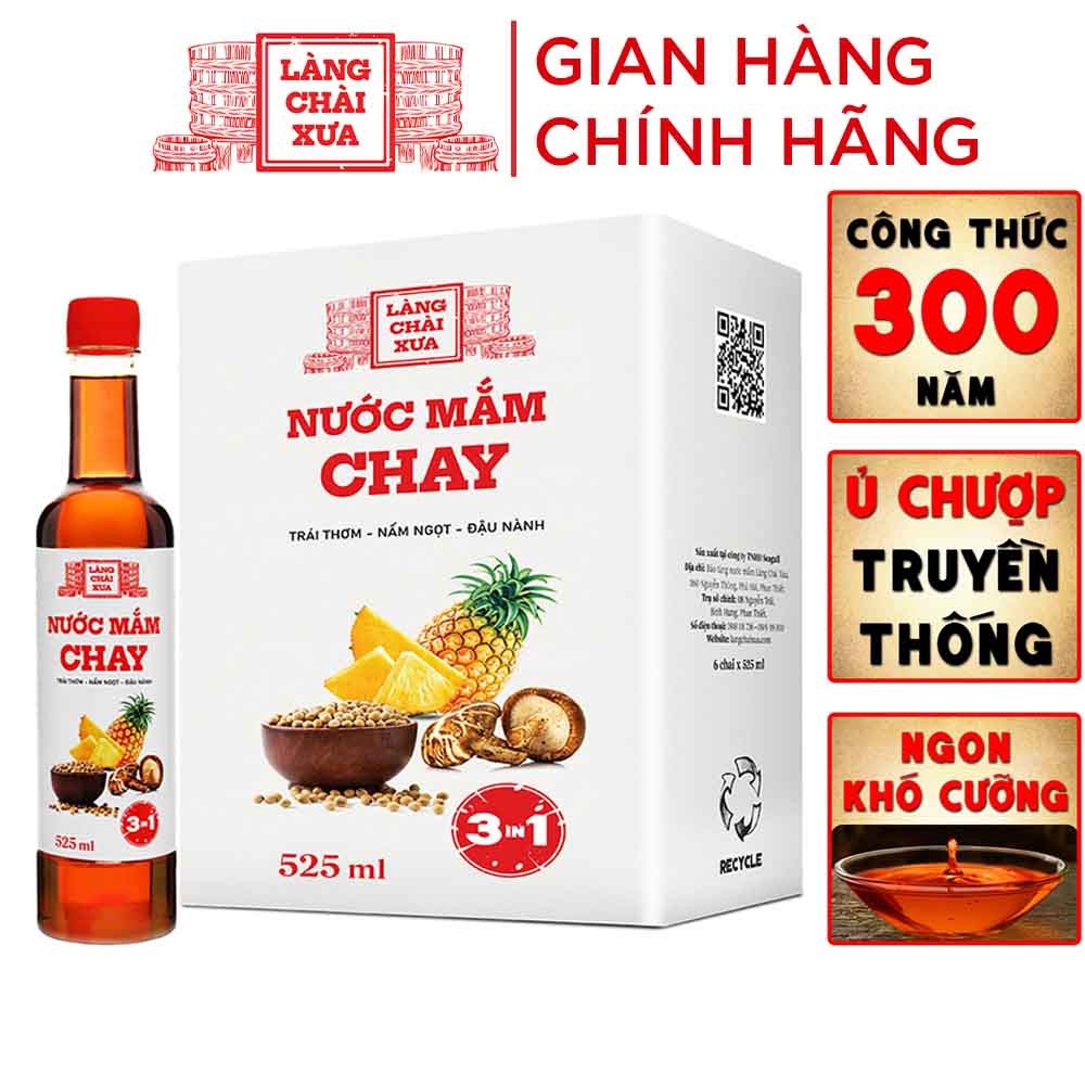 Nước Mắm Chay 3 Trong 1 525ml – Làng Chài Xưa