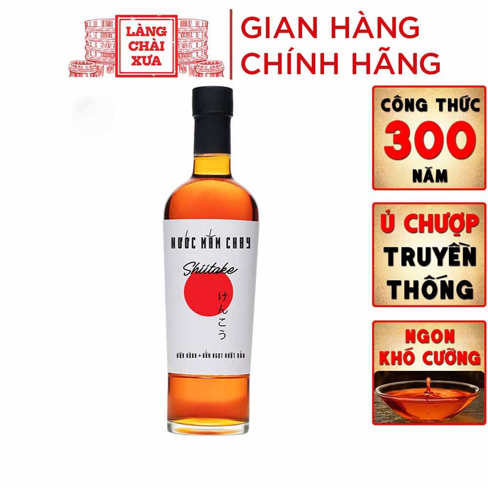 Nước Mắm Chay Shiitake Cao Cấp 500ml – Làng Chài Xưa