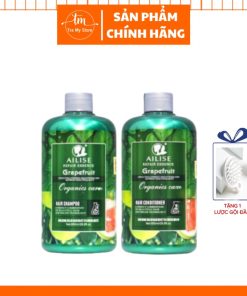 Dầu Gội Xả Phục Hồi Chống Rụng, Kích Mọc Tóc Tinh Chất Bưởi Ailise Grapefruit 850ml