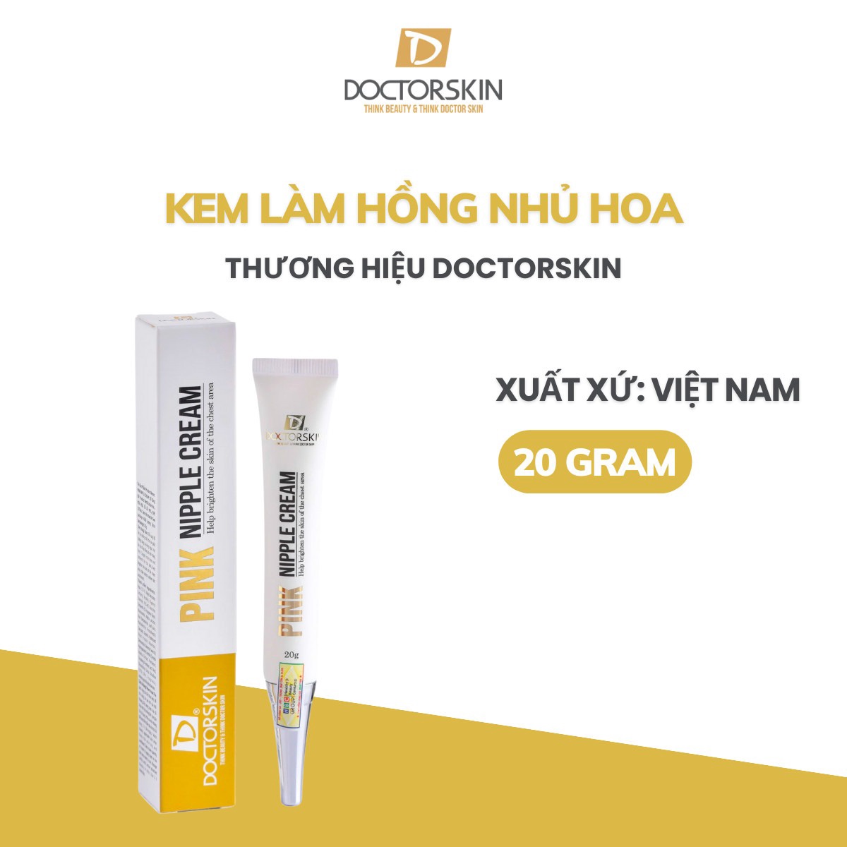 Kem Dưỡng Hồng Nhũ Hoa Pink Nipples Cream Doctorskin 20g