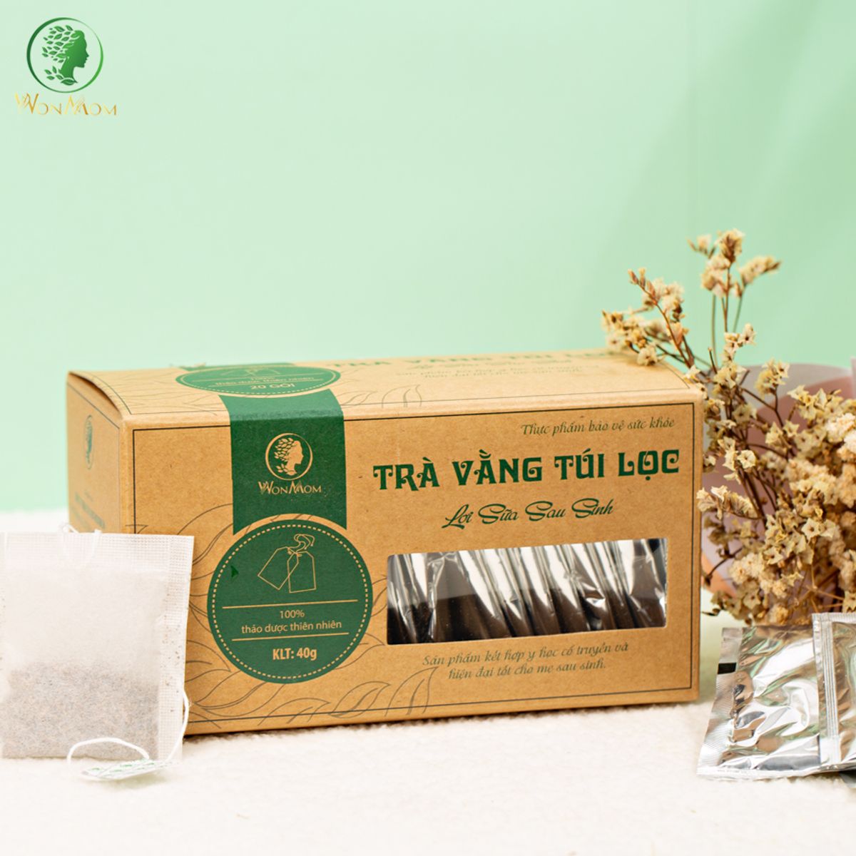 Trà Vằng Túi Lọc Wonmom 40g