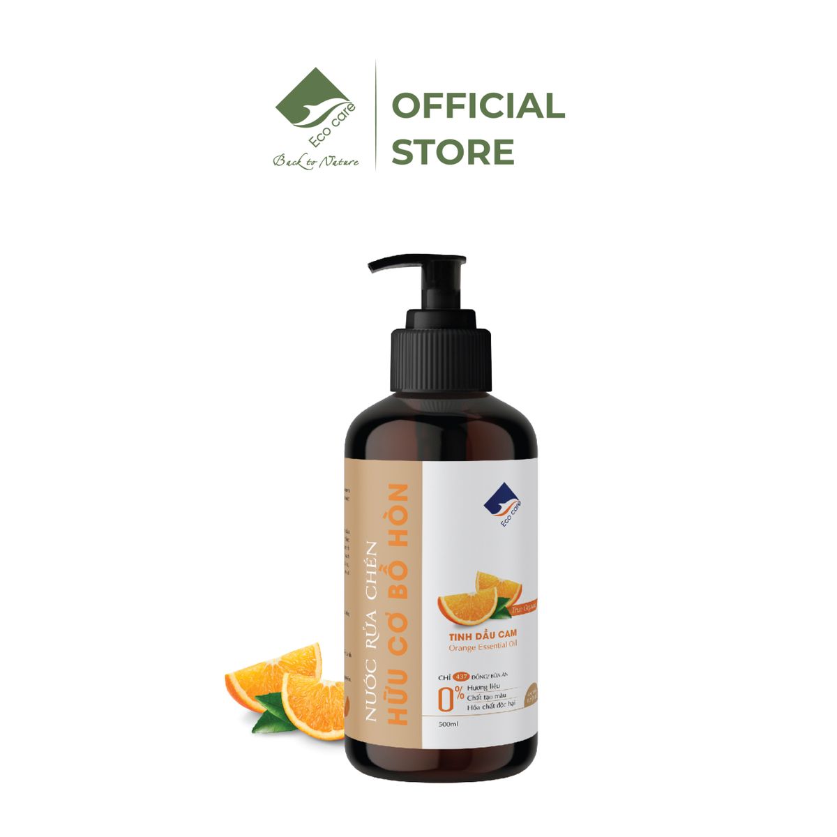 Nước Rửa Chén Hữu Cơ Bồ Hòn Tinh Dầu Tự Nhiên – Ecocare