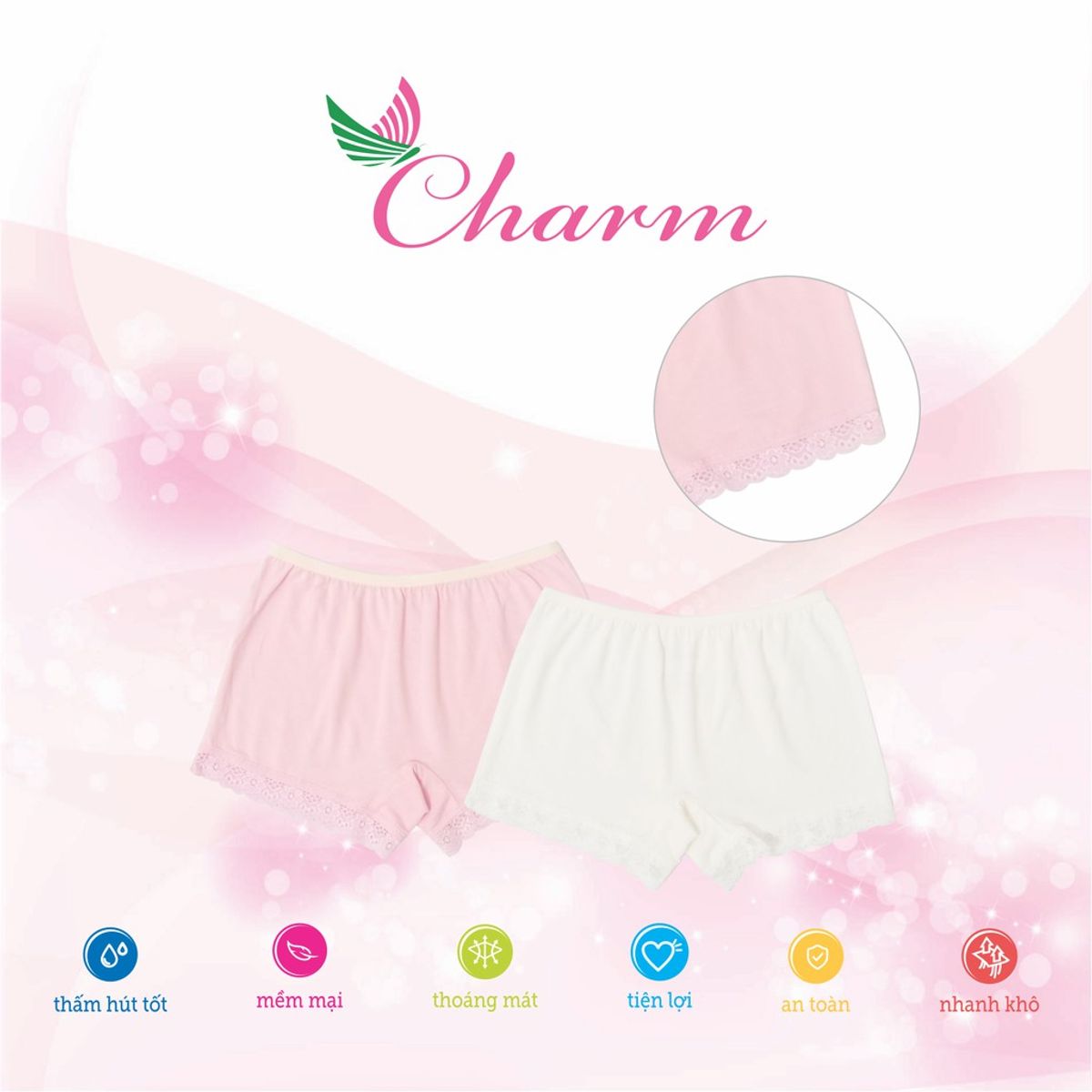 Quần Lót Nữ Sinh Charm Teen