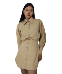 đầm Sơ Mi Tay Dài Shirt Dress – Conin