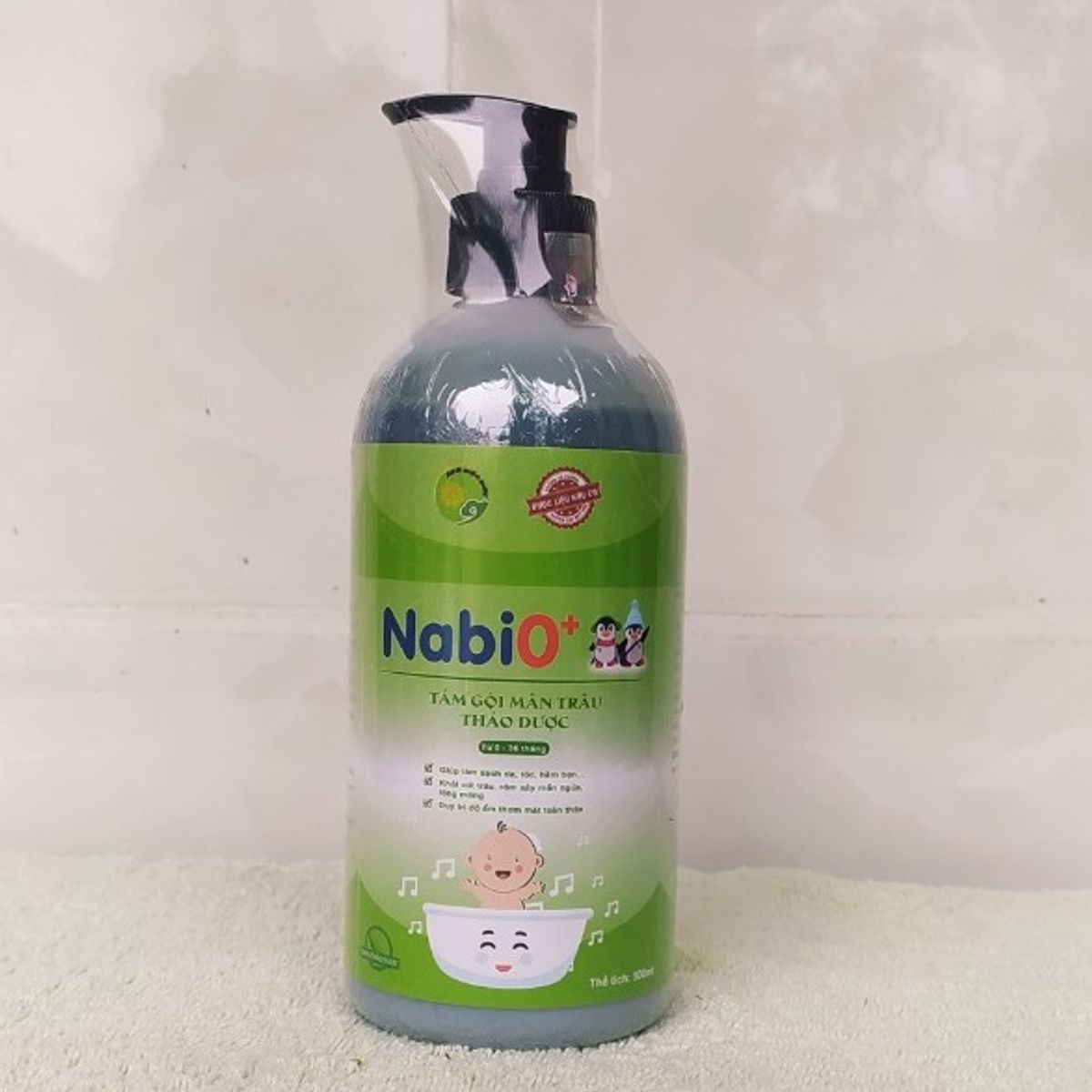 [thùng] Nabi0+ Tắm Gội Mần Trầu Thảo Dược 550ml – Sao Mộc đức – 24 Chai/thùng