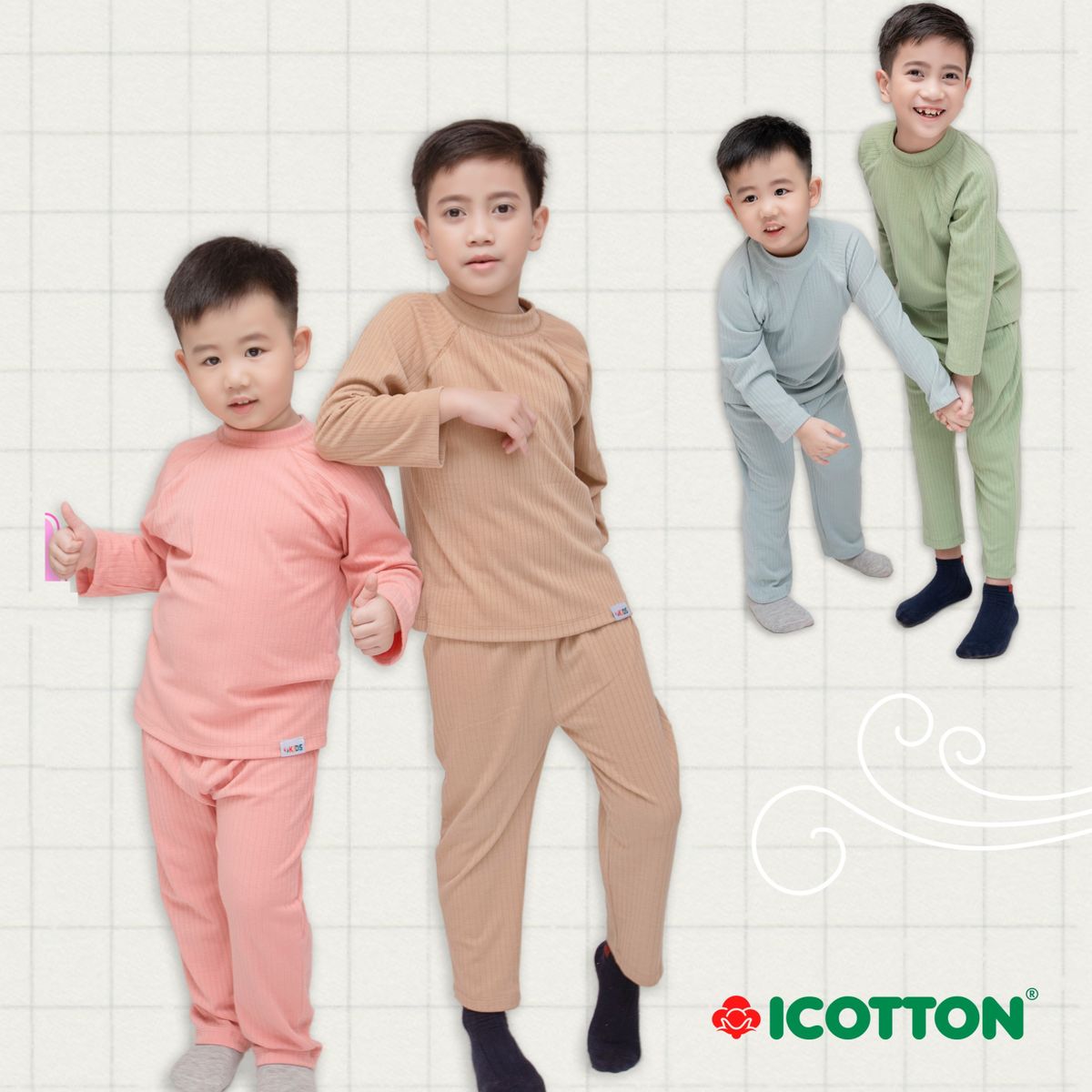 Bộ Ngủ Cho Bé Từ 1 đến 10 Tuổi – Icotton