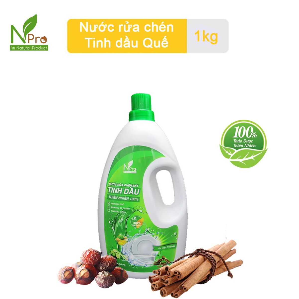 Nước Rửa Chén Tinh Dầu Quế – Npro