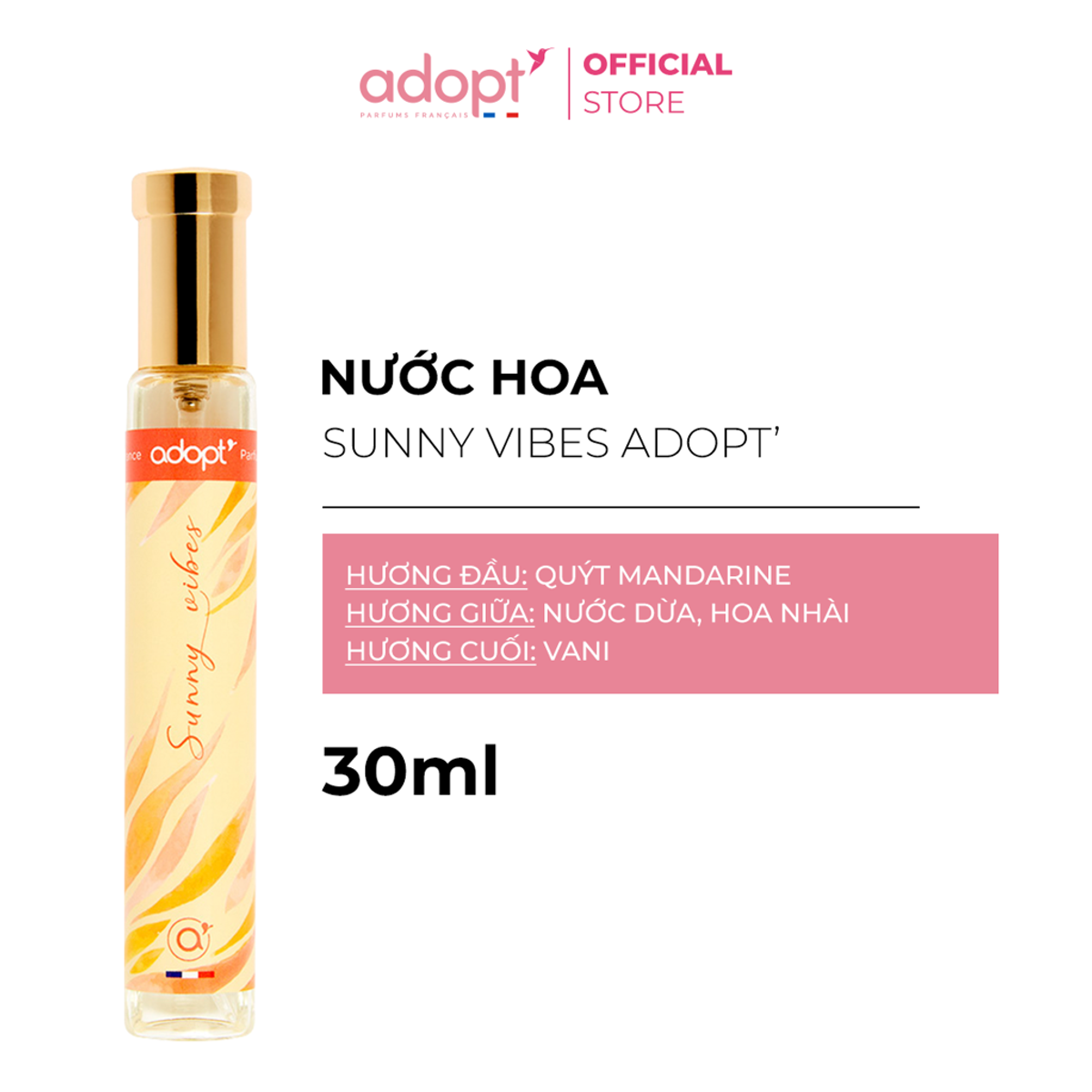 Nước Hoa Nữ Sunny Vibes 30ml – Adopt’