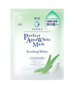 Mặt Nạ Dưỡng Trắng Dịu Mát Perfect Aqua Soothing White Mask Senka