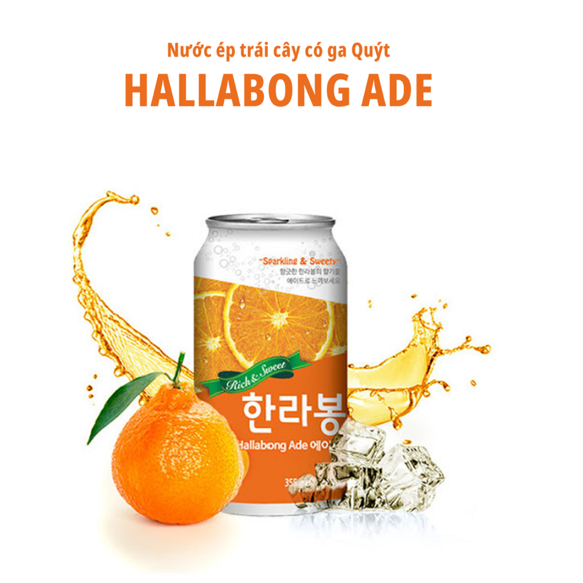 Nước ép Có Ga Hương Trái Cây Ade 355ml