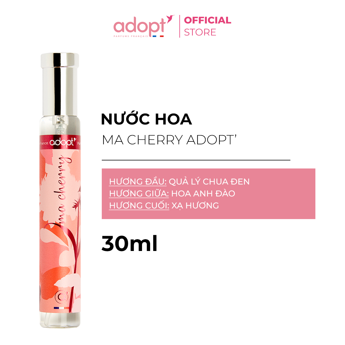 Nước Hoa Nữ Ma Cherry 30ml – Adopt’