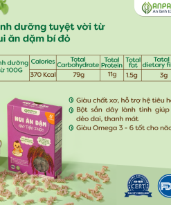 Nui ăn dặm gạo thảo dược Anpaso 150g