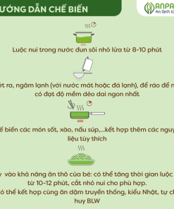 Nui ăn dặm gạo thảo dược Anpaso 150g