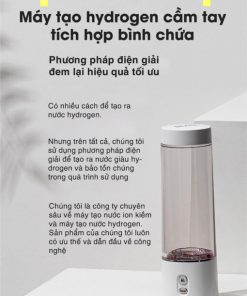 Máy tạo nước hydrogen dạng cầm tay tích hợp bình chứa Biontech, model: BTH-101T