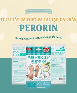 Túi ủ tẩy da chết và tái tạo da chân Perorin Hộp 01 túi