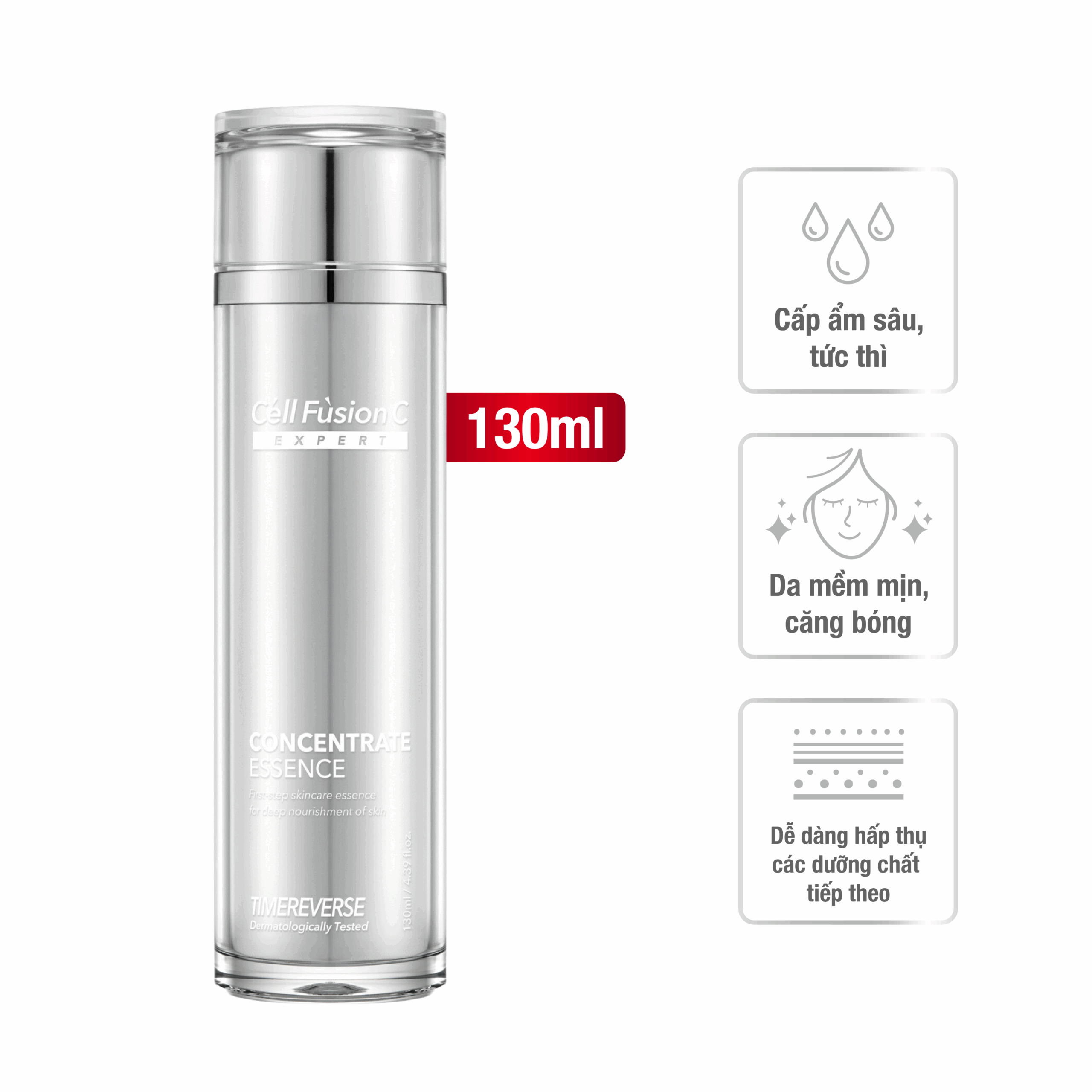 Tinh chất săn chắc da, ngăn ngừa lão hóa 3in1 130ml – Cell Fusion C Expert Time Reverse Concentrate Essence 5 Tinh chất săn chắc da, ngăn ngừa lão hóa 3in1 130ml – Cell Fusion C Expert Time Reverse Concentrate Essence
