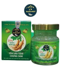 Tổ yến chưng Sâm 25% sợi tổ yến nguyên chất – Hủ lẻ 70gr