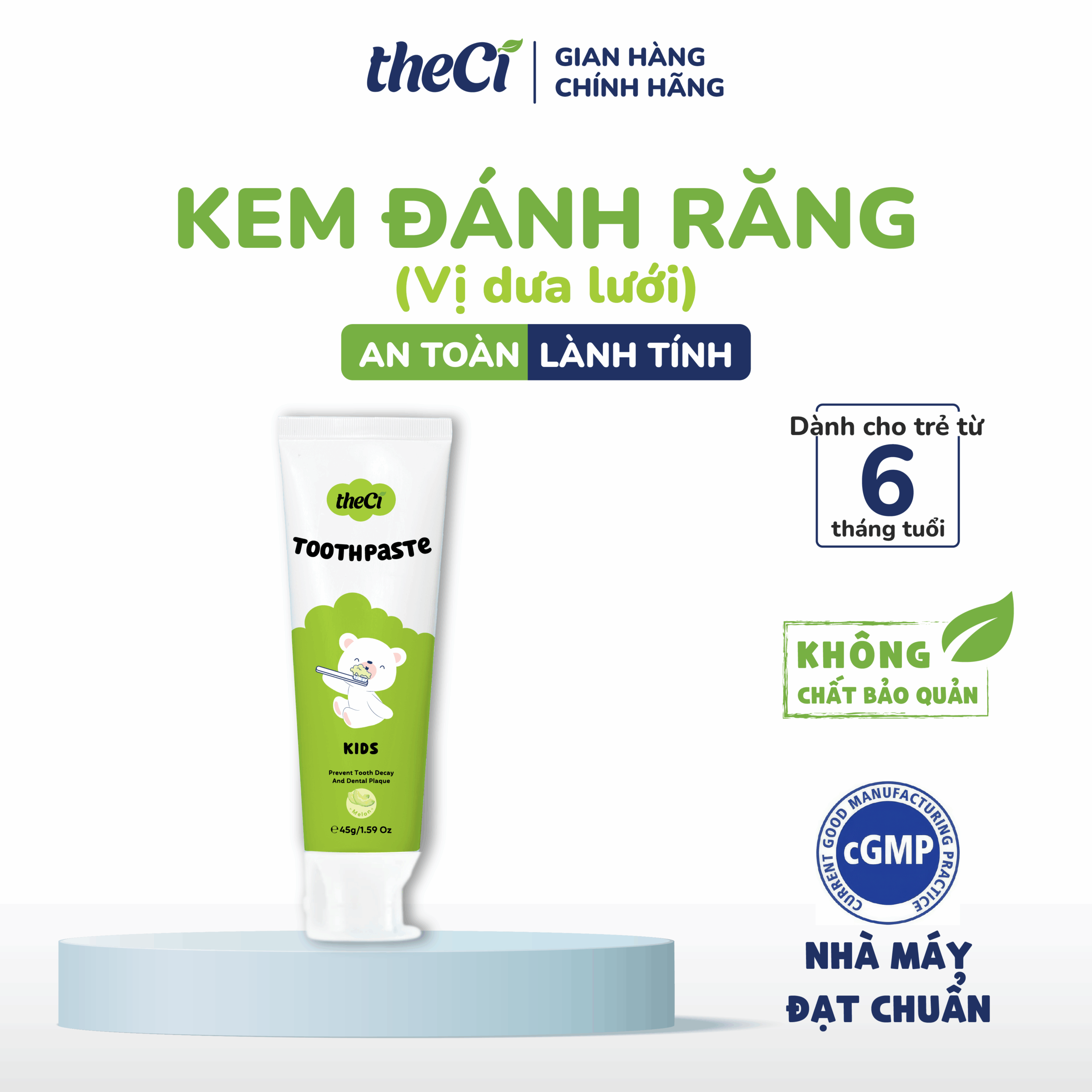 Kem đánh răng cho bé theCi 45g 5 Kem đánh răng cho bé theCi 45g