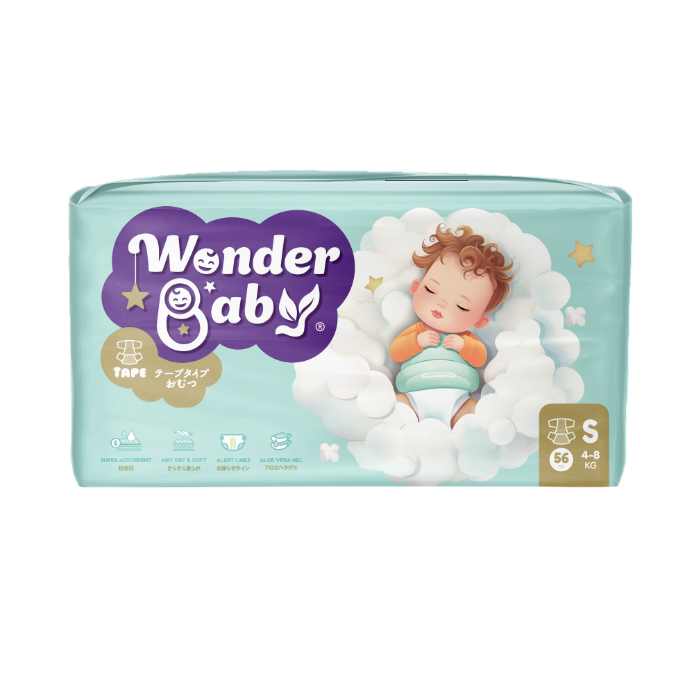 Tã dán Wonder Baby size S 56 miếng