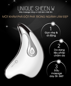 Ogawa Unique Sheen W – White (OY-0166)/ Máy massage nâng cơ mặt kèm nhiệt ấm Unique Sheen W, hiệu Ogawa, màu trắng (OY-0166)