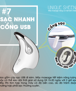 Ogawa Unique Sheen W – White (OY-0166)/ Máy massage nâng cơ mặt kèm nhiệt ấm Unique Sheen W, hiệu Ogawa, màu trắng (OY-0166)