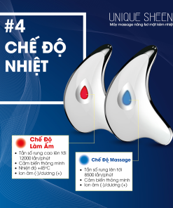 Ogawa Unique Sheen W – White (OY-0166)/ Máy massage nâng cơ mặt kèm nhiệt ấm Unique Sheen W, hiệu Ogawa, màu trắng (OY-0166)