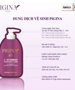 Combo 10 Gói gel Dung dịch vệ sinh Pigina 5ml – Pigina Lacto Intimate Wash