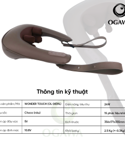 Máy massage cổ Wonder Touch, hiệu Ogawa (OL-0839A)-Ogawa Neck Massager Wonder Touch (OL-0839A)