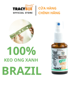 Thực phẩm bảo vệ sức khỏe: Keo ong Propolis Mint & Honey Tracybee (vị bạc hà 30ml)