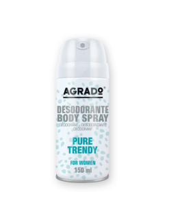 Xịt khử mùi AGRADO body pure trendy 150ml