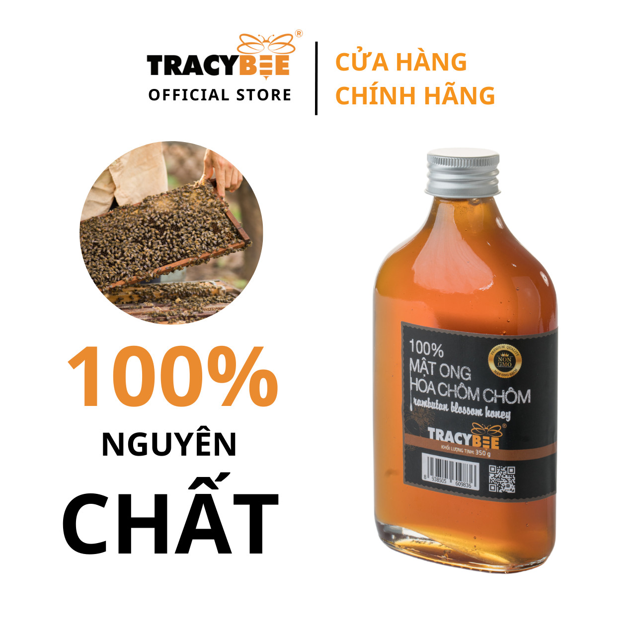 Mật ong hoa chôm chôm 350gr