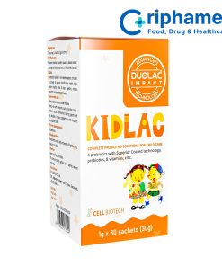 Men vi sinh hỗ trợ tiêu hóa cho trẻ KIDLAC (Hộp 30 gói )