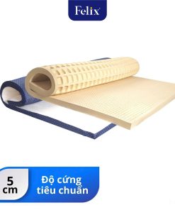 Nệm cao su FELIX Comfort – Độ cứng tiêu chuẩn (Cấp độ 1) – Độ dày nệm 5cm