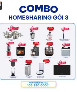 Combo Homesharing 3 – Giảm tải việc nhà