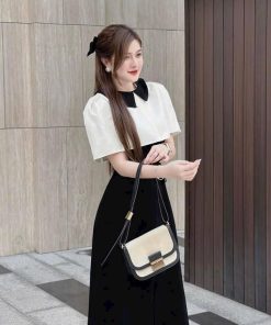 Set áo Khoác Nhung Mix đầm Cotton Lạnh Sh956 – Sam Store