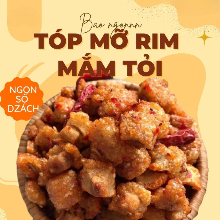 Tóp Mỡ Rim Nước Mắm Tỏi ớt đậm đà Lạ Miệng 250g – Winnie House