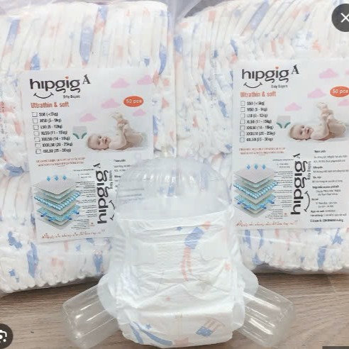 Combo 50 Miếng Tã Dán Hipgig A