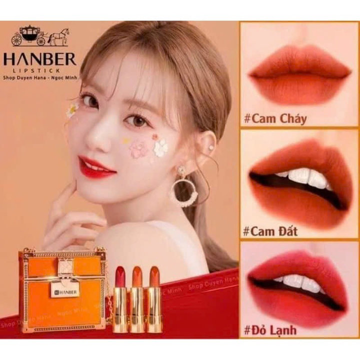Set 3 Son Sáp Lì Túi Xách Hanber – Gdn