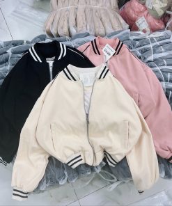 áo Khoác Da Lộn Lửng 2 Lớp Thêu Chữ Seac Bo Tay Siêu đẹp – Htm Fashion