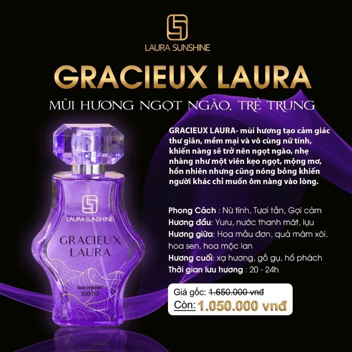 Laura Sunshine – Nước Hoa Nữ No.06 Gracieux Laura 100ml