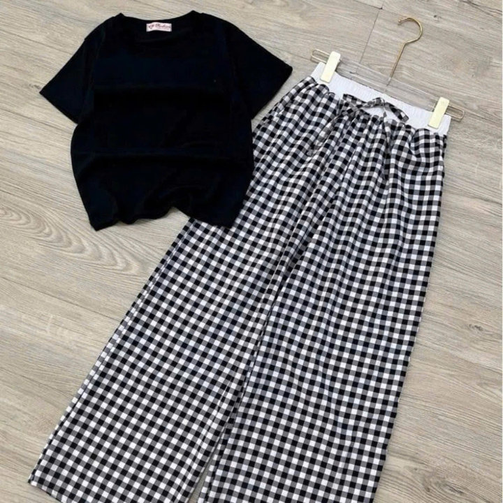 Các Set Quần Rộng Mix áo Croptop Nhiều Mẫu đa Dạng