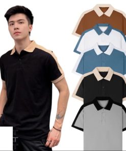 áo Thun Polo Nam Phối Vai Mf Vải Cá Sấu Co Giãn – Su Clothing