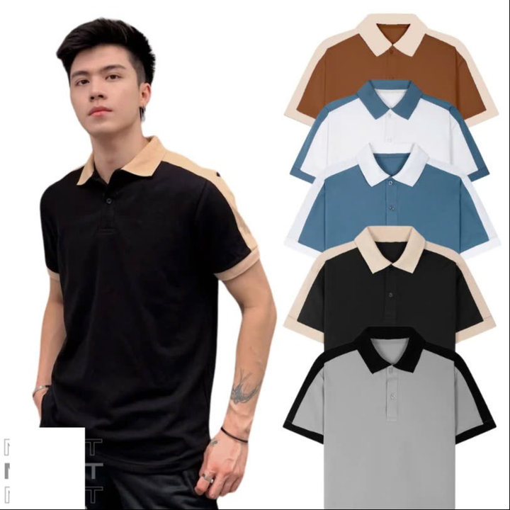 áo Thun Polo Nam Phối Vai Mf Vải Cá Sấu Co Giãn – Su Clothing