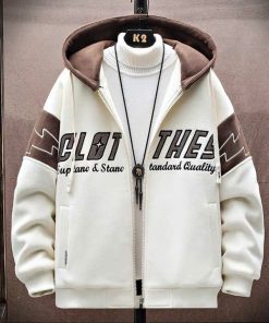 áo Khoác Nỉ Nam Form Rộng Phối Mũ Khác Màu In Nổi Chữ Clother Ut18 – Phương Store