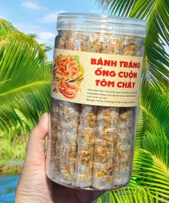 Bánh Tráng ống Ruốc Tôm Hành Cháy Tỏi, ăn Là Mê 200g – Winnie House