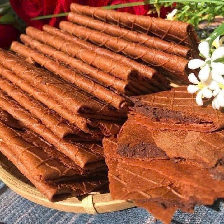 Bánh Kẹp Nhân Kem Ca Cao Giòn Tan – Ngọt Dịu 300g – Winnie House