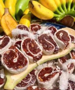 Kẹo Chuối Cuộn Sầu Riêng Dừa Non: Chua Ngọt Hòa Quyện 500g – Winnie House