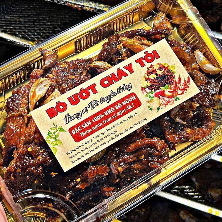 Bò ướt Cháy Tỏi Bếp Nhà – Món Ngon Khó Cưỡng 250g – Winnie House