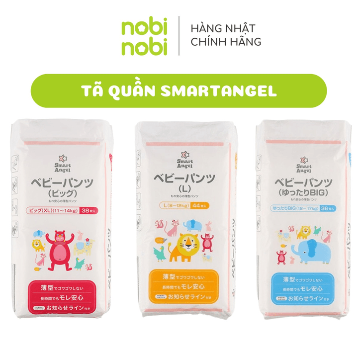 Bỉm Tã Quần Smartangel Thoáng Khí Và Thấm Hút Cho Bé (hàng Nội địa Nhật)